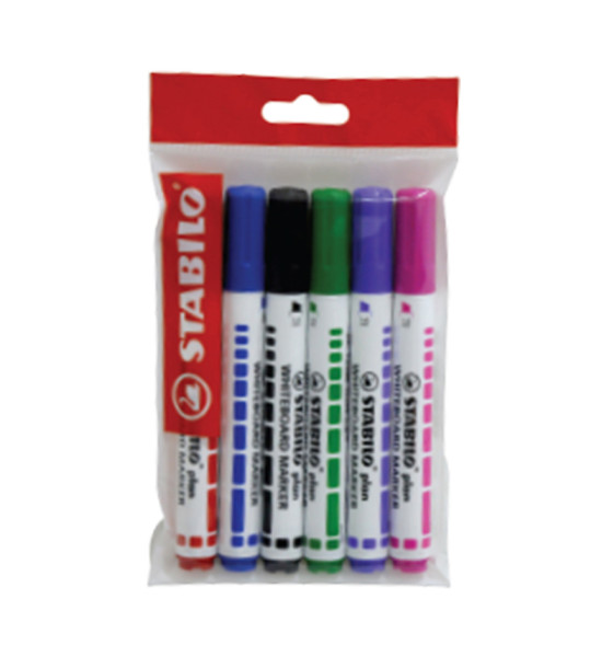 Marc. Pizarra, Plan, Punta Biselada 1.0-5.0 mm, Pack x 6 Unds. 6 Colores Surtidos
